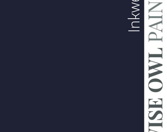 Ink Well /One Hour Enamel Paint/ Wise Owl Paint/ Cabinet Paint/ Tough Paint/ Furniture Paint/ Fast Drying/ Built in Top Coat