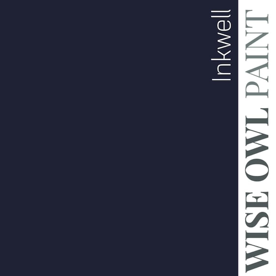 Ink Well /One Hour Enamel Paint/ Wise Owl Paint/ Cabinet Paint/ Tough Paint/ Furniture Paint/ Fast Drying/ Built in Top Coat