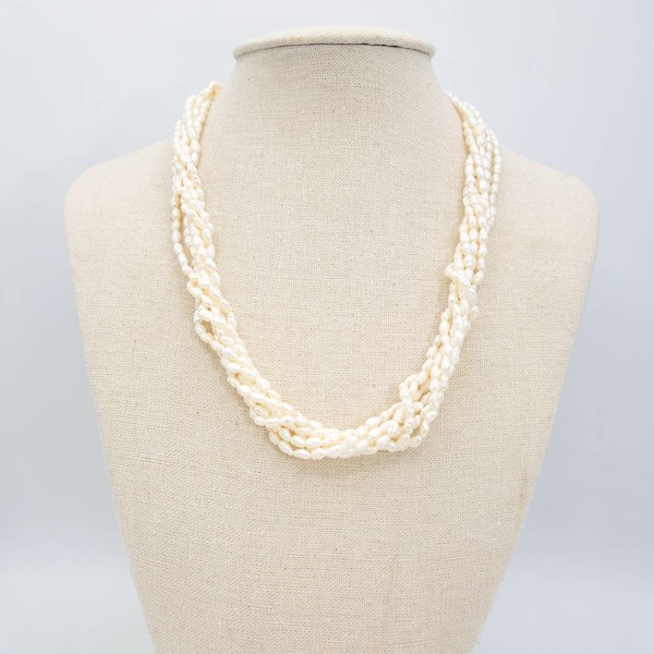 Pearl Disc Twist Chain Necklace main image 1