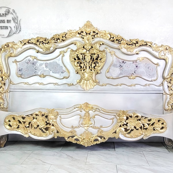 Antique Bed King Size Etsy