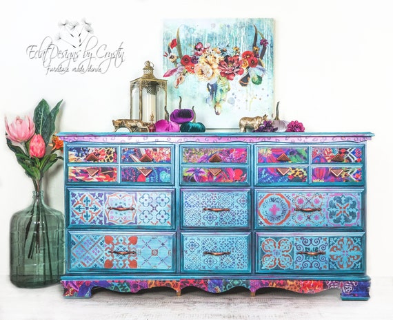 Sold Client Custom Moroccan Dresser Set Etsy