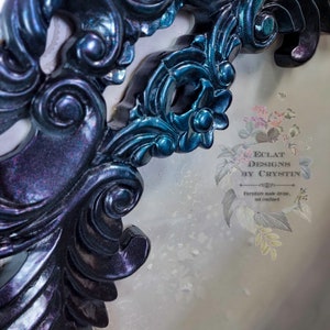 Goth, Mermaid - Carnival Glass Colors - Foyer Table - Painted Boho ...