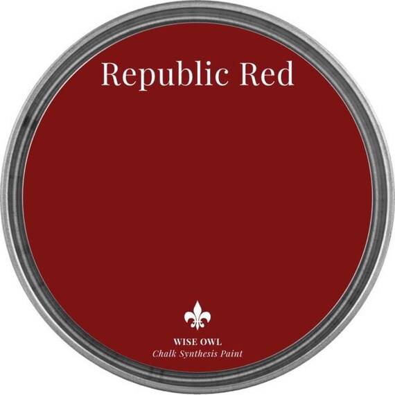 Republic Red/ Wise Owl Chalk Synthesis Paint/ Furniture Paint/ DIY Paint/ Red Paint