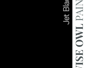 Jet Black /One Hour Enamel Paint/ Wise Owl Paint/ Cabinet Paint/ Tough Paint/ Furniture Paint/ Fast Drying/ Built in Top Coat