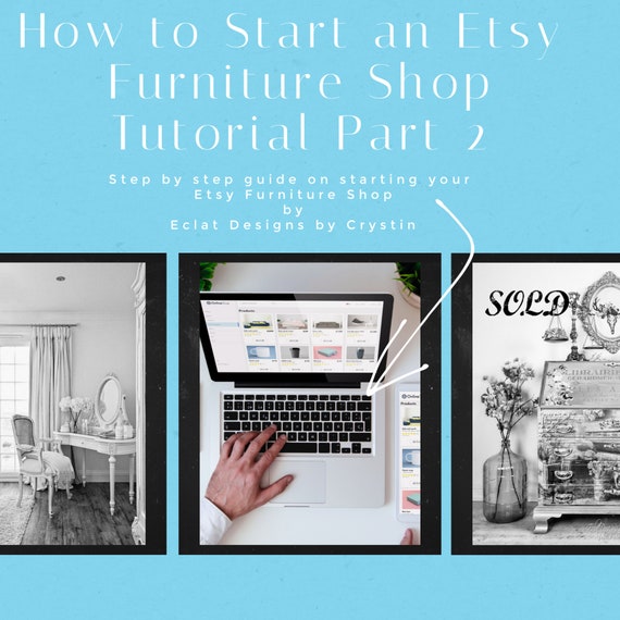 How to/ Guide/ Tutorial/ Video on starting your etsy furniture shop/ Orders/ Shipping/ Stats/ Finances/ Marketing/ Integration/ Part 2
