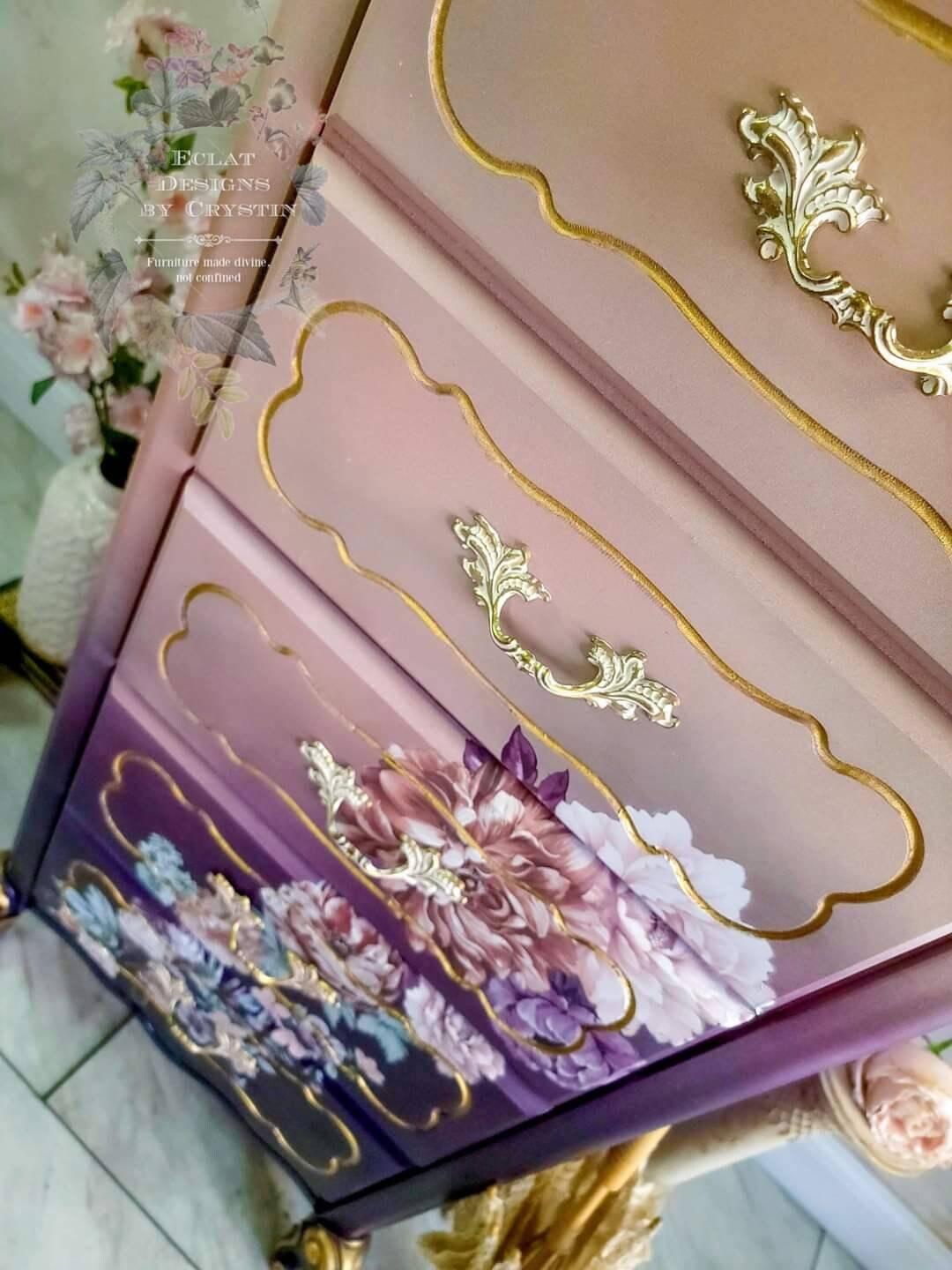 Purple Chest of Drawers - Eclat Designs by Crystin