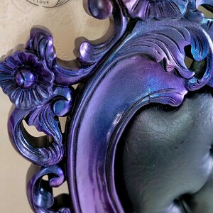 Gothic, Carnival Glass, Mermaid King Bedframe, Headboard, Footboard ...