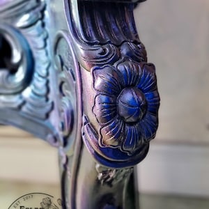 Gothic, Carnival Glass, Mermaid King Bedframe, Headboard, Footboard ...