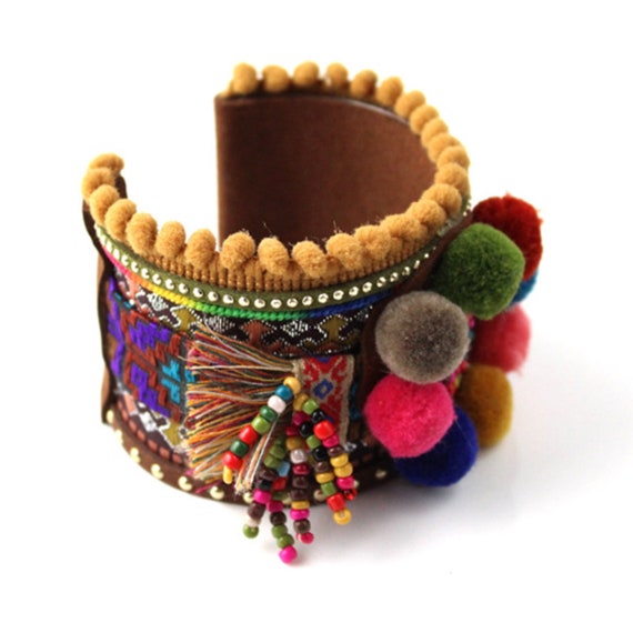 New Handmade Weaving Colorful Bangle Bracelet Bohemia For | Etsy