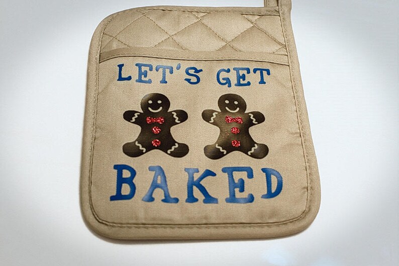 Hot Pad Funny Pot Holder Stoner Gift Hemp Pot Holder Cannabis Kitchen Gift Stoner Gift Let/'s Get Baked Stoner Valentine Marijuana