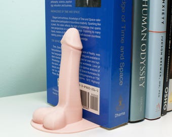 Personalized Erotic Art, Erotic Decor, Penis Decor, Penis Art, Custom Bookend, Penis Cake Topper, Sexy Bookend, Funny Bookend, Adult Bookend