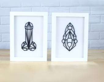 Erotic Art, Erotic Decor, Penis Wall Art, Penis Decor, Vulva Decor, Funny Wall Art, Body Art, Male Genitals, Vulva Wall Art, 3D Wall Art