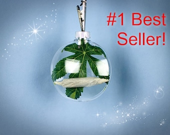 Marijuana Leaf Ornament, Weed Ornament, Cannabis, 420