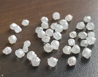 3.05 Carat 1.50-2.00 MM Size Natural White Color Rough Loose Diamond 45-65Pcs Lot ! Natural White Rough Diamond ! White Rough Diamond