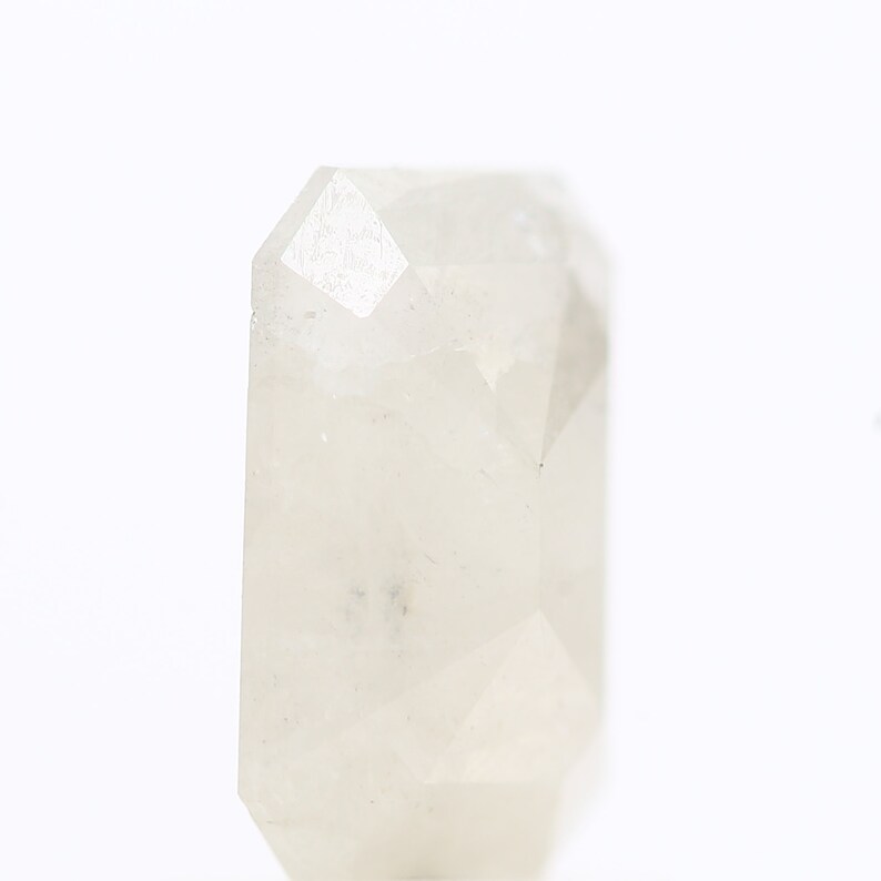 Gray Diamond Natural Salt And Pepper Diamond 0.98 Carat Natural Emerald Cut Fancy Milky Gray Color Diamond Natural Emerald Cut Diamond