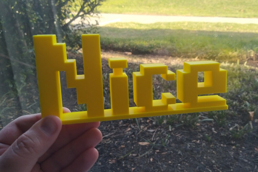 Nice Meme Desk Sign Old School Runescape OSRS Inspired Fan Art 3D ...