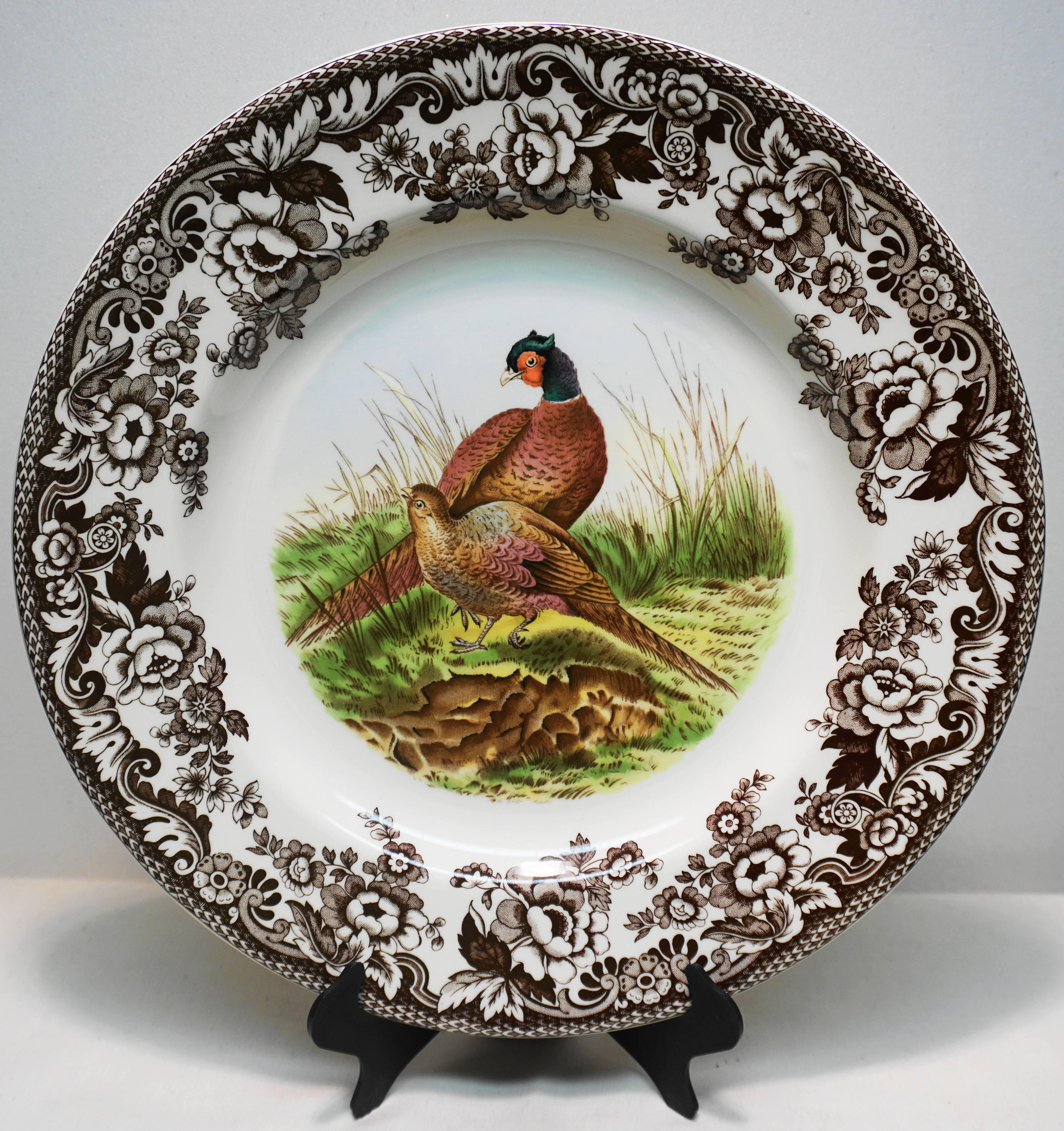 SPODE CHINA WOODLAND Pheasant Dinner Plate 10 Etsy