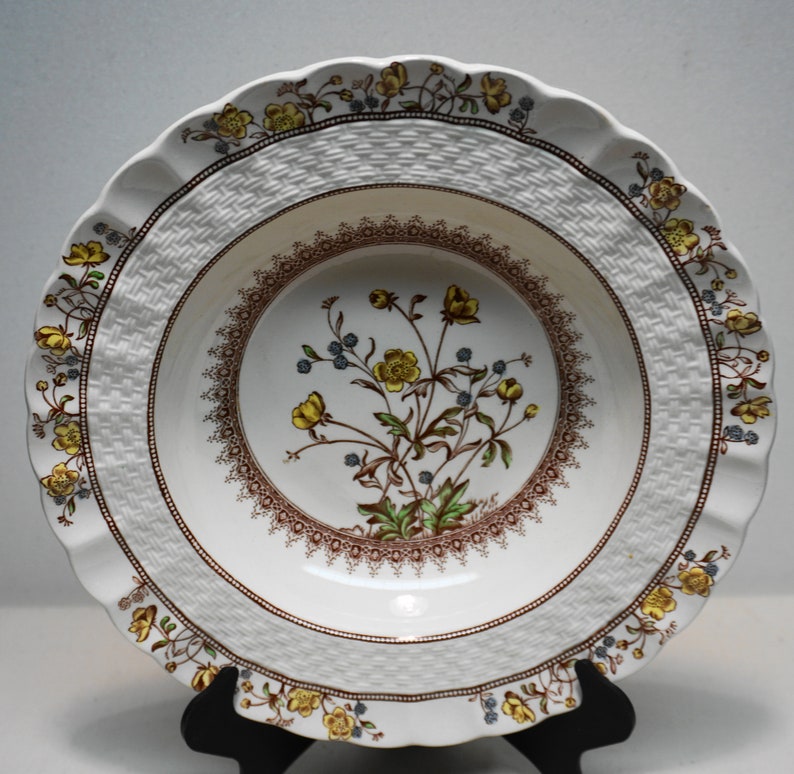 SPODE CHINA BUTTERCUP Rimmed Soup Bowl 7 3/4 Etsy