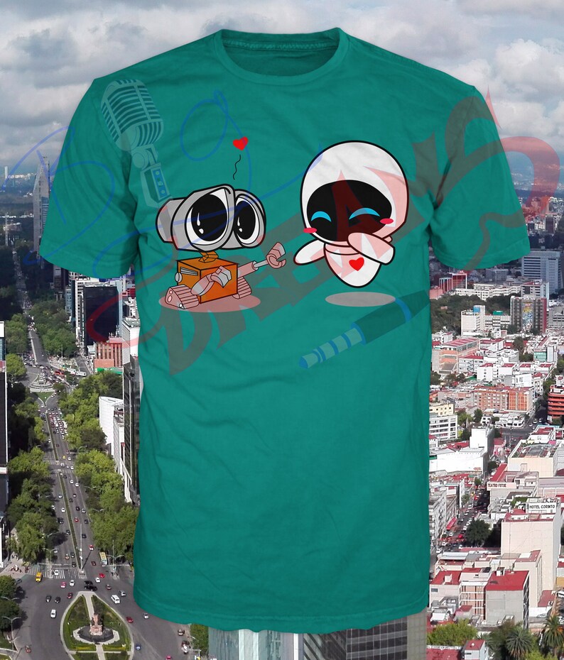 Walle Y Eva / Ai EPS Pdf PNG SVG / Vector / Serigrafía Textil Etsy