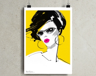 Croquis de mode, mode Wall Art, impression d’Art mode, Illustration de mode, mode Wall Decor, Dressing Room Art, cadeau pour elle