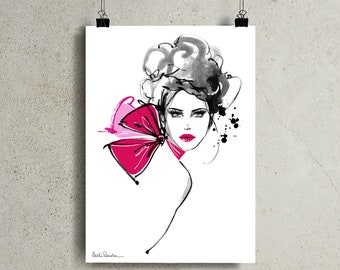 Croquis de mode, mode Wall Art, impression d’Art mode, Illustration de mode, mode Wall Decor, Dressing Room Art, cadeau pour elle