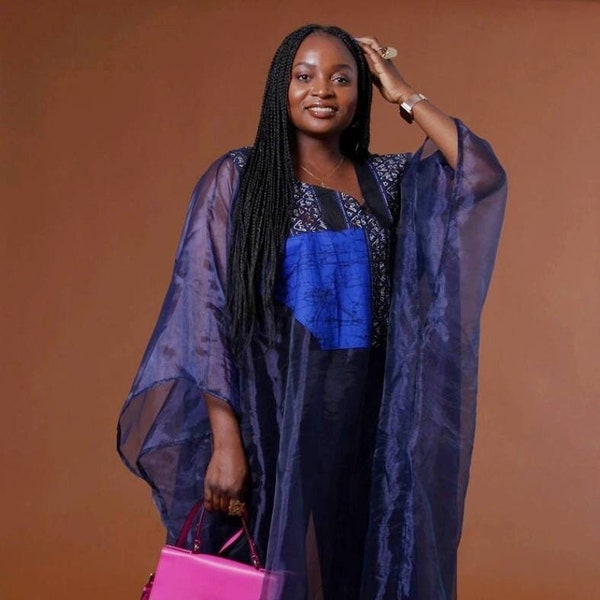 Schiere afrikanische Frauen Boubou, Rich Aunty Luxe Bubu, Gandoura, Boubou, afrikanisches Bubu-Kleid, langes Kleid, Kaftan-Kleid, Kleid