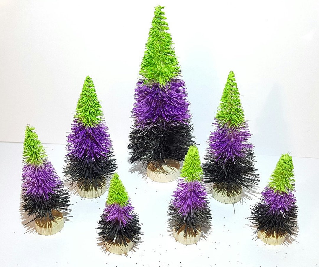 Lot of 7 WITCH Candy Corn HALLOWEEN Halloween Miniature Mini Ombre ...