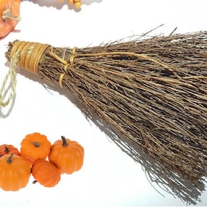 Especias de calabaza, eucalipto y canela infundidas escobas de batidor natural hechas a mano con mango de yute Decoración casera aromas aromáticos