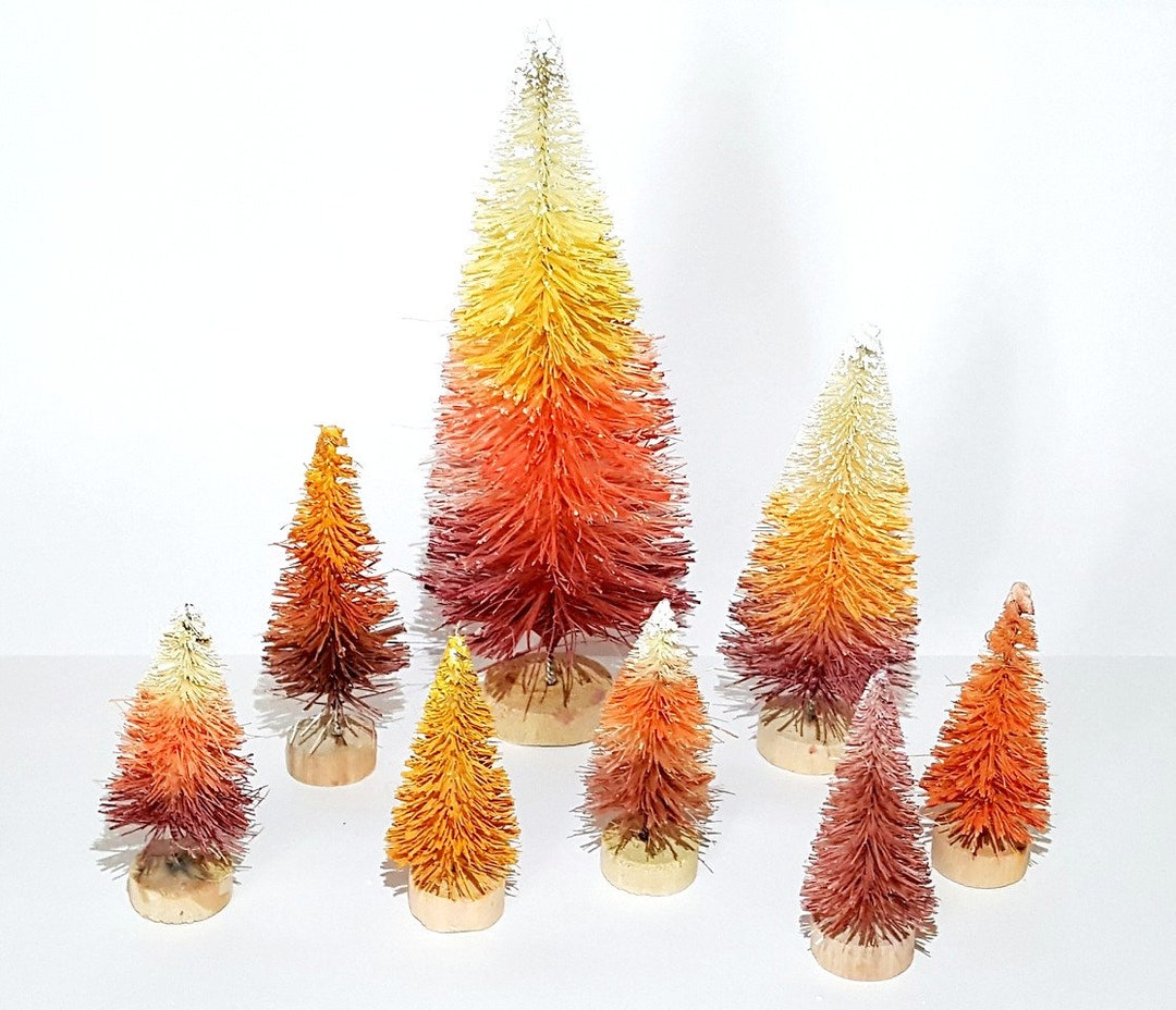 Lot of 8 Country Mix Mini Candy Corn HALLOWEEN Miniature Sisal Bottle ...