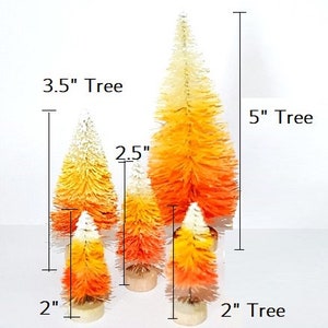 Lot of 12 Candy Corn HALLOWEEN Miniature Mini Ombre Sisal Bottle Brush ...