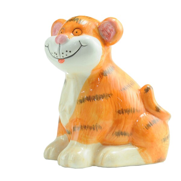 Tiger Ceramic Cute Piggy Bank, Ceramic Piggy Bank for Girls Boys Kids Adults, Saving Bank Coin Bank Money Bank Money Box
