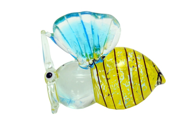 Bumble Bee Multi-colors Ornament Crystal Glass Blown Figurine - Etsy