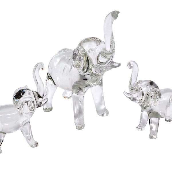 Glass Elephant Family by Crystal Castle