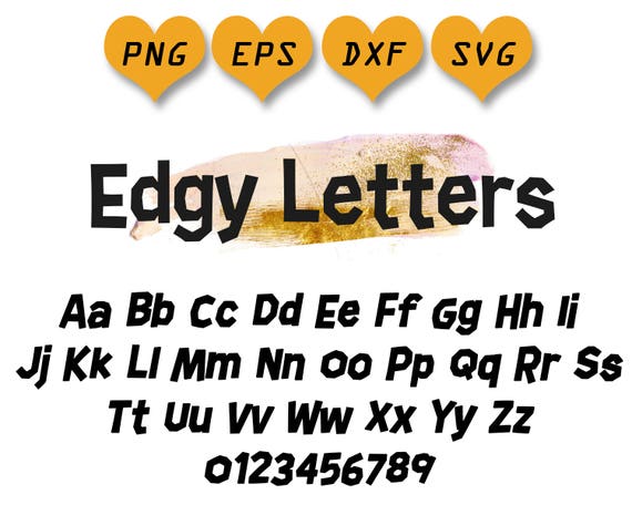 Download Edgy Letters Svg Edgy Font Svg Svg Font File Svg Alphabet Etsy SVG, PNG, EPS, DXF File