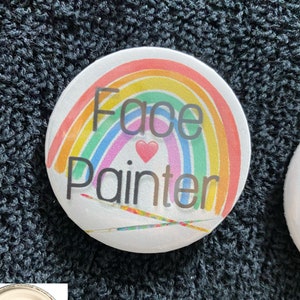 Face Painter Button Pinback