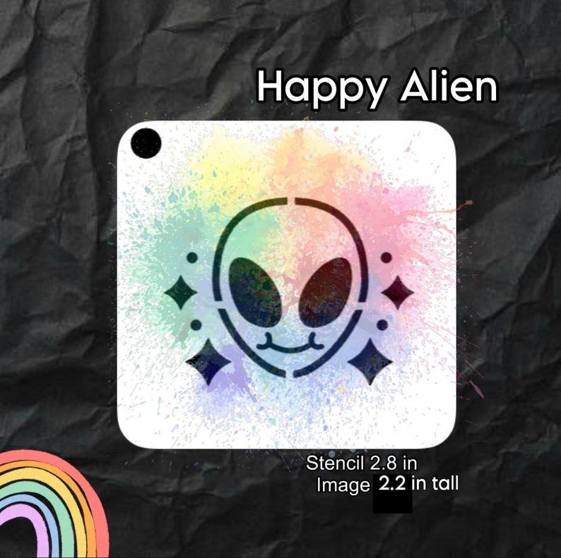 Alien Face Painting Stencil - Etsy