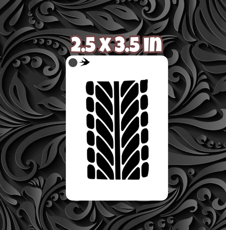 Tire Tracks Face Painting Stencil Etsy