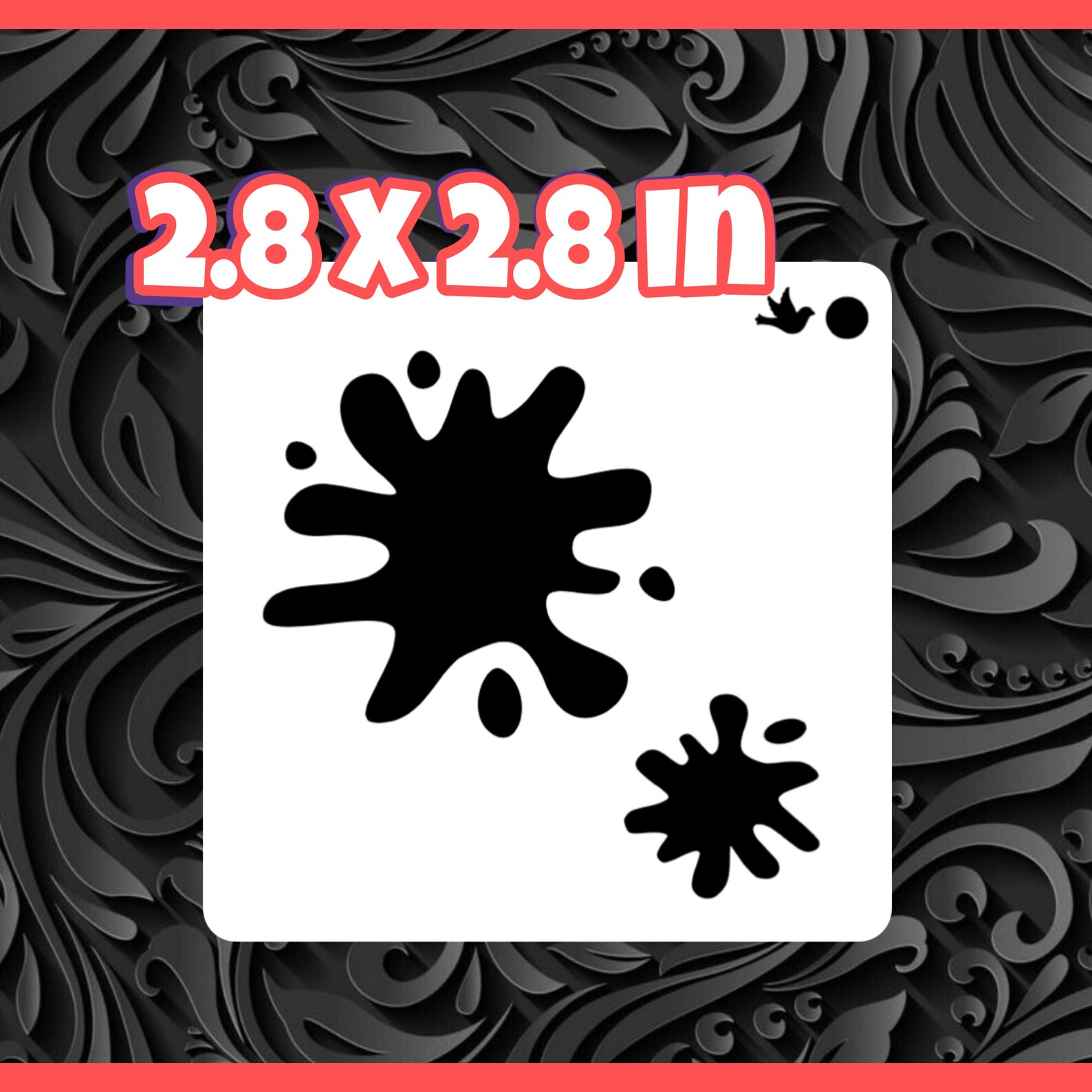 Vector Splatter Face Splatter Face Painting Stencil - Etsy