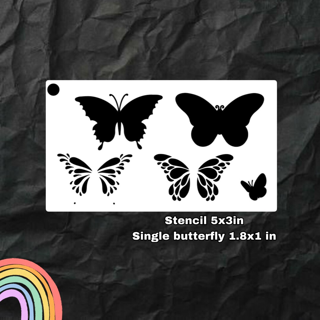 Fancy Butterfly Face Painting Stencil - Etsy