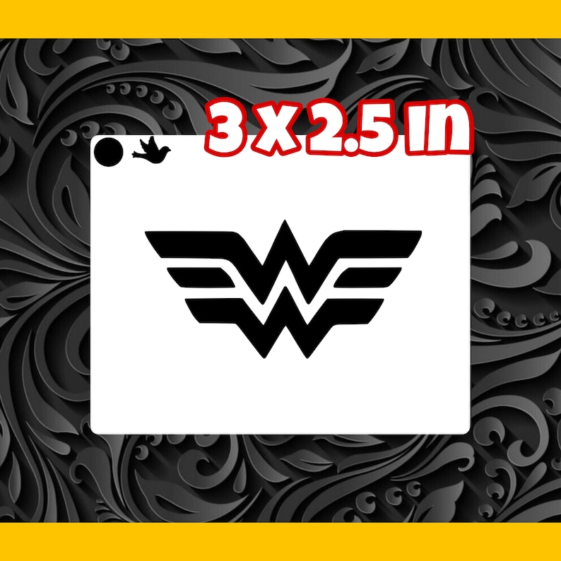 Woman Superhero Face Painting Stencil Etsy