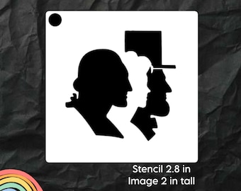 Presidents Face Painting Stencil