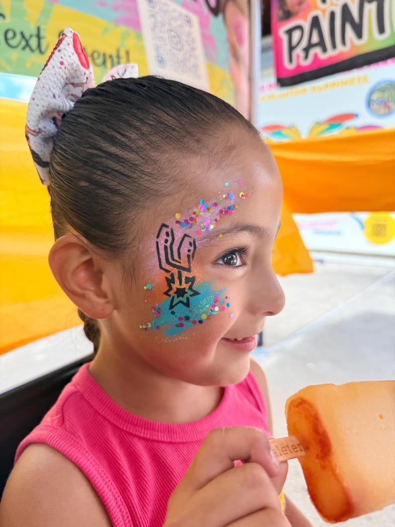 Spur Face Painting Stencil - Etsy