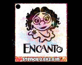 Magic Music Princess Face Painting Stencil