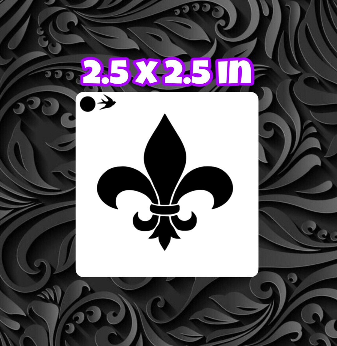 Fleur De Lis Face Painting Stencil - Etsy