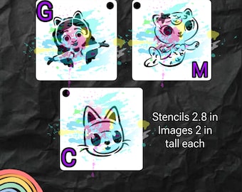 Dollhouse Face Painting Stencils