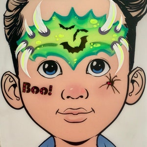 Halloween Face Painting Stencil - Etsy