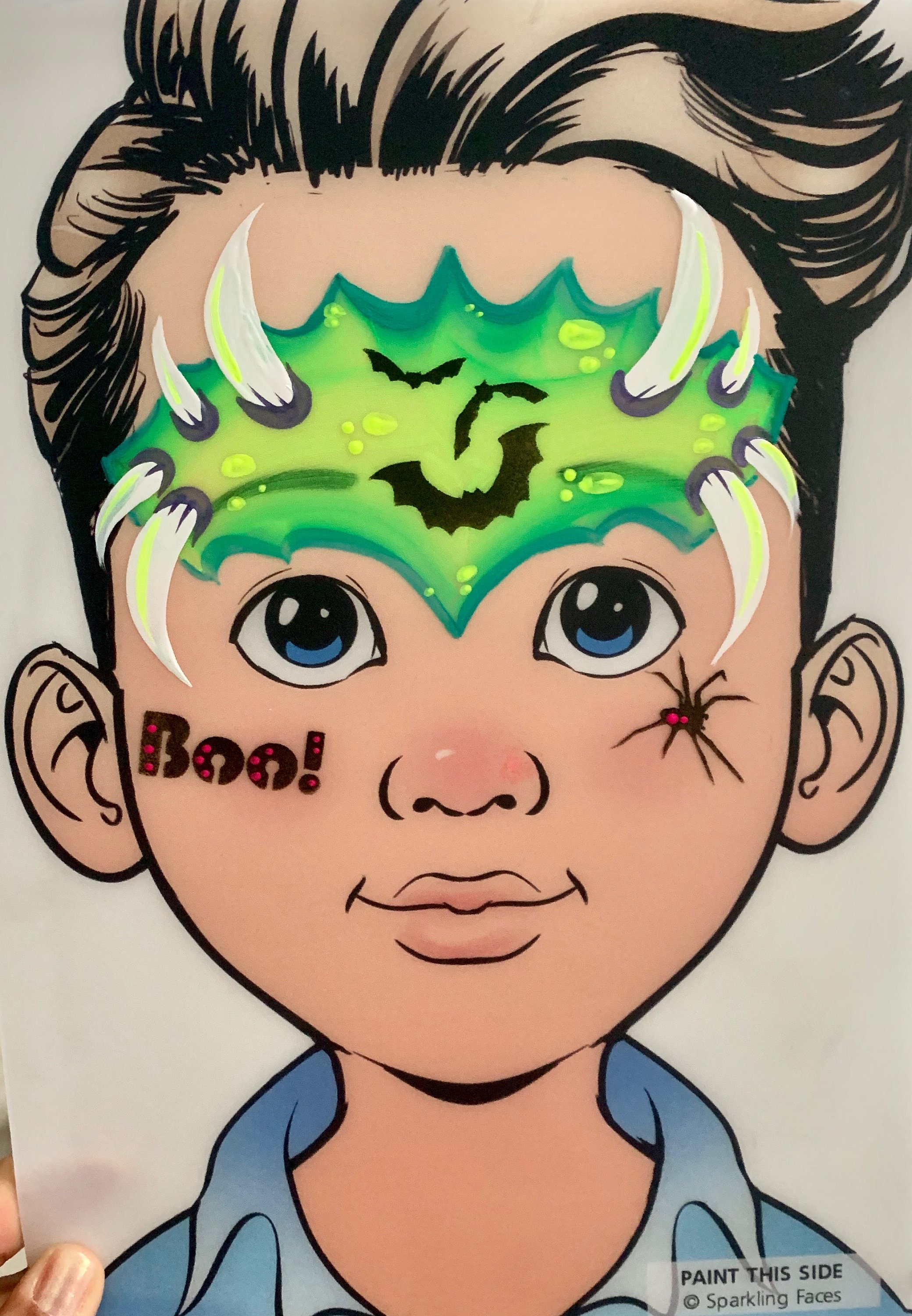 Halloween Face Painting Stencil - Etsy