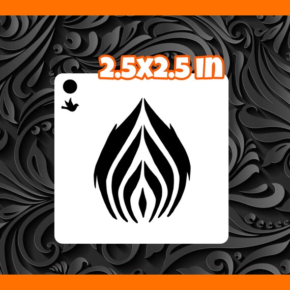 Tiger Print Face Painting Stencil Etsy