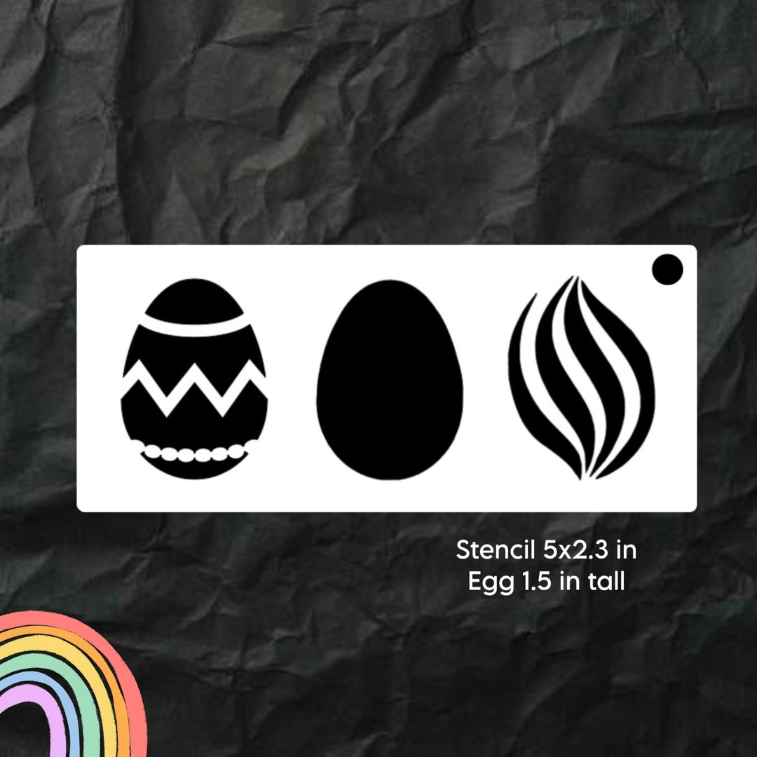 Easter Egg Face Painting Stencil Etsy