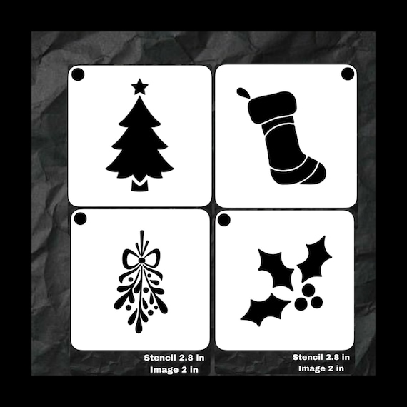 Christmas Face Painting Stencils Etsy face-paint-stencils-printable